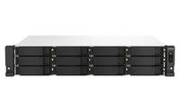 QNAP TS-1264U-RP-8G 2U 12-Bay rackmount NAS Intel Celeron N5095 quad-core 8Go onboard not expandable 12x3.5/2.5 SATA 2x3-1
