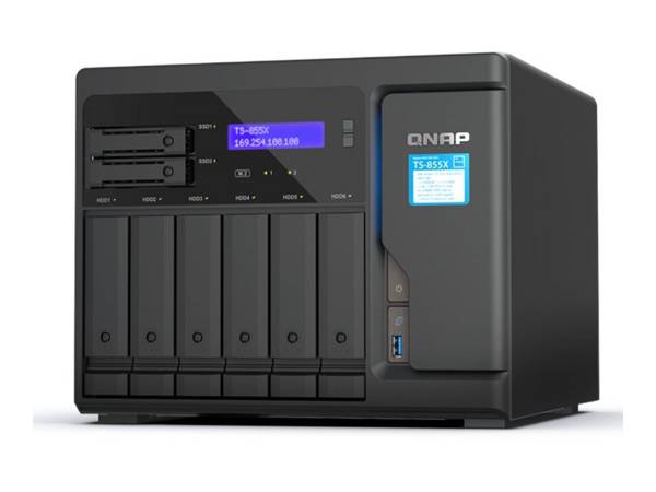 8-Bay NAS Intel Atom C5125 8GB RAM