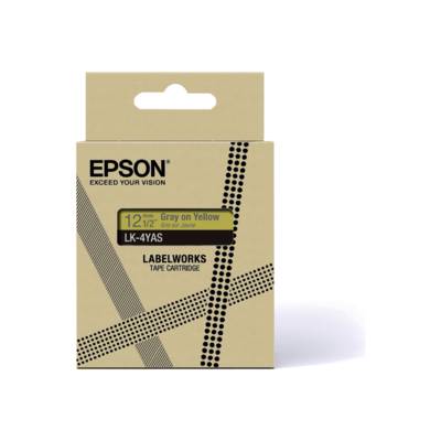 EPSON Colour Tape Yellow/Grey 12mm 8m LK-4YAS-0