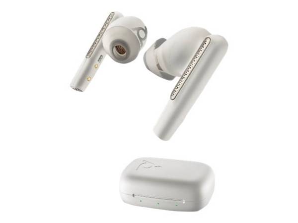 POLY Voyager Free 60+ UC écouteur+boite tactile Blanc USB-A