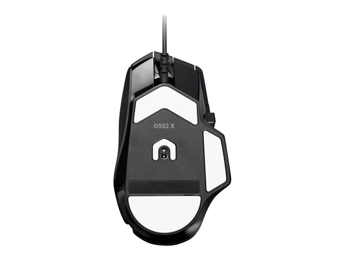 Logitech G G502 X, Droitier, Optique, USB Type-A, 25600 DPI, Noir-2