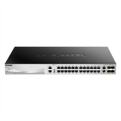 D-LINK L3 Light Switch 24 Gigabit Ports & 2 10GBASE-T Ports & 4 10GbE SFP+ Ports Physical Stack Up To 9 Units-0