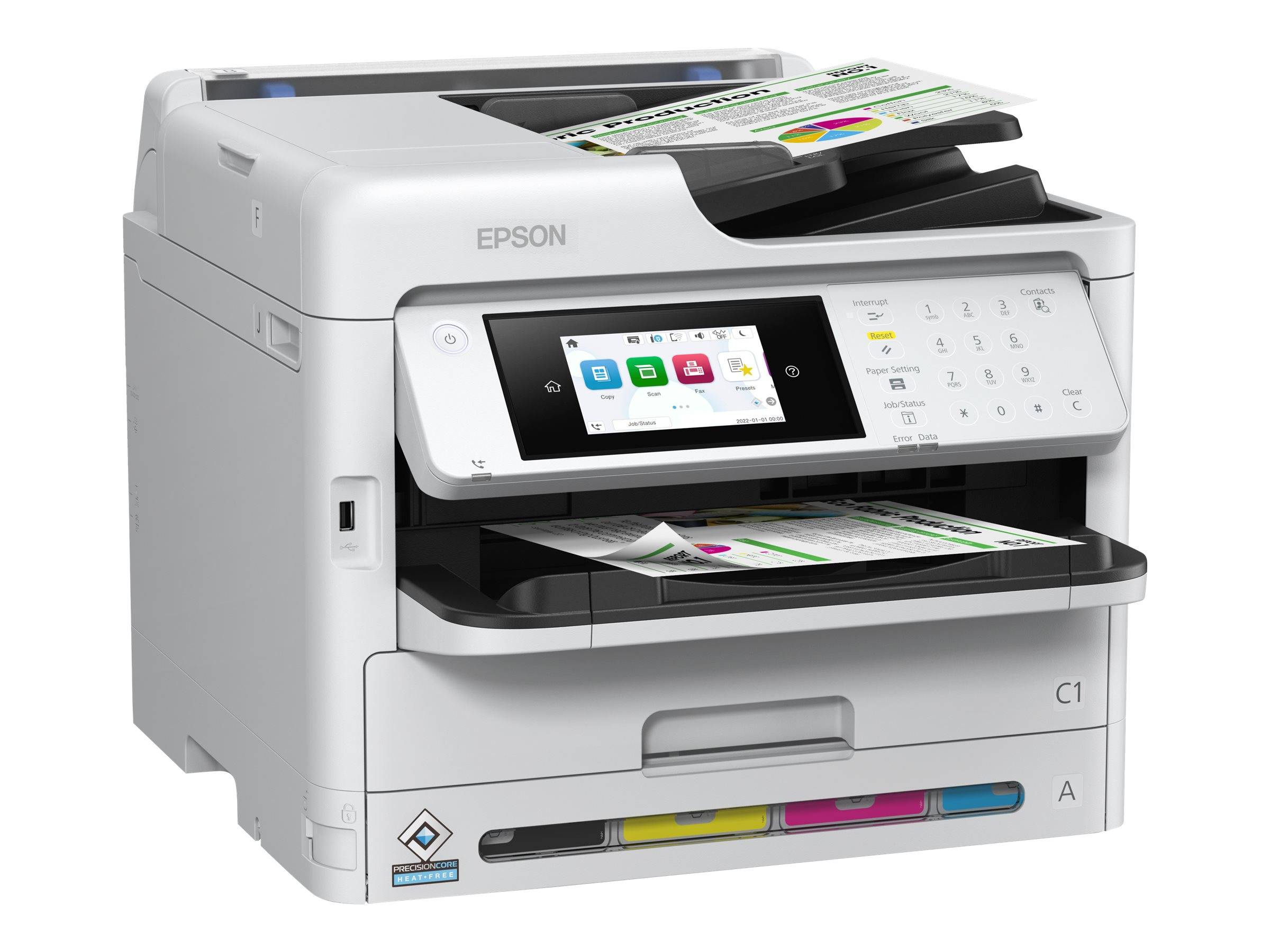 Epson WorkForce Pro WF-C5890DWF BAM, Jet d'encre, Impression couleur, 4800 x 1200 DPI, A4, Impression directe, Noir, Bla-4