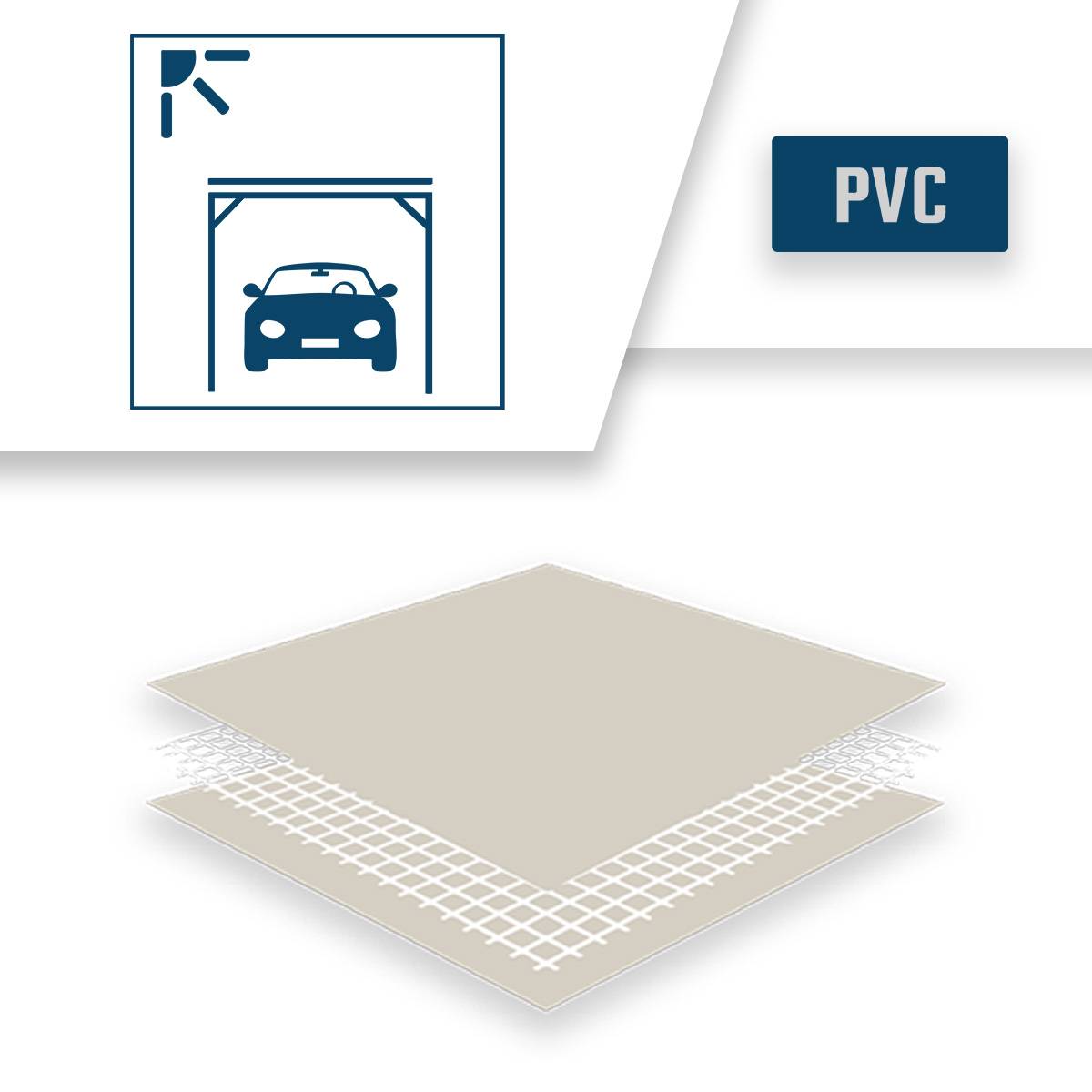 Bâche carport Tecplast xp680m2cp 2x3,5m ivoire ignifugée m2 - garantie 15 ans-4