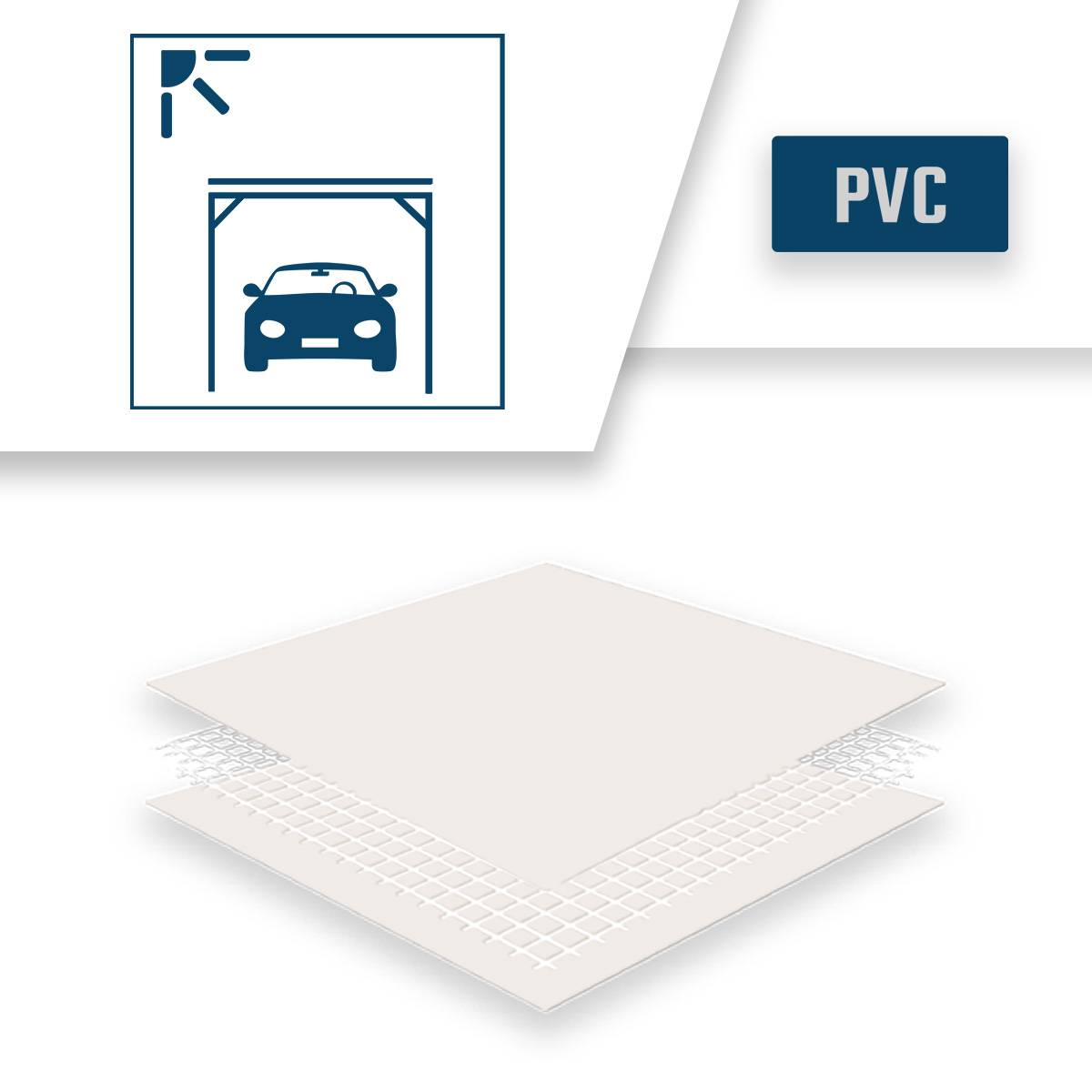 Bâche pour carport Tecplast lp640cp 2x3 m - blanc crème - garantie 8 ans-4