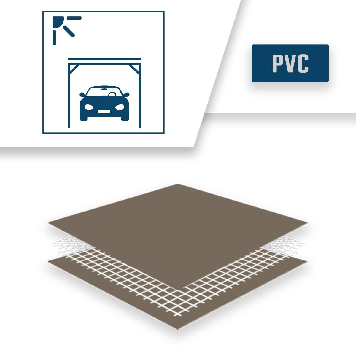 Bâche pour carport Tecplast lp640cp 3x4m - taupe - garantie 8 ans-4