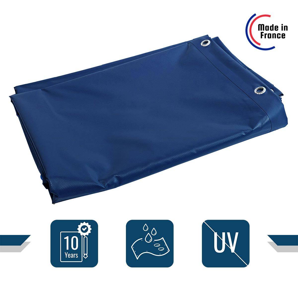 Bâche pour Carport Bleue 2x3 m xp640cp - garantie 10 ans - Made in France-2