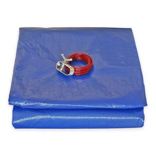 Bâche piscine ronde Tecplast po155rd - 3,60 m pour piscine 3 m - bleue