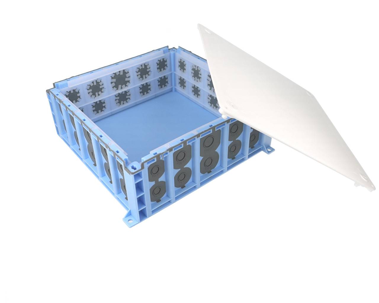 Boite pavillonnaire Eur'ohm pour comble 200x200x85mm - 51019-0