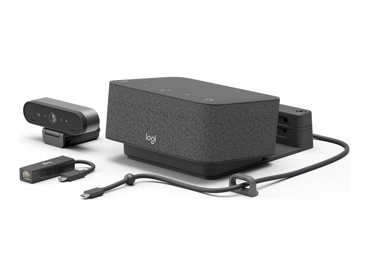 LOGITECH Dock Focus Room Kit Video conferencing kit BRIO Ultra HD Pro Webcam Dock Optimised-0