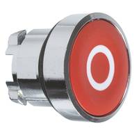Schneider Electric ZB4BA432 Harmony ZB4BA432 Bouton-poussoir actionneur plat 1 bouton rouge décrochage par pression 1 pc(s) Piece
