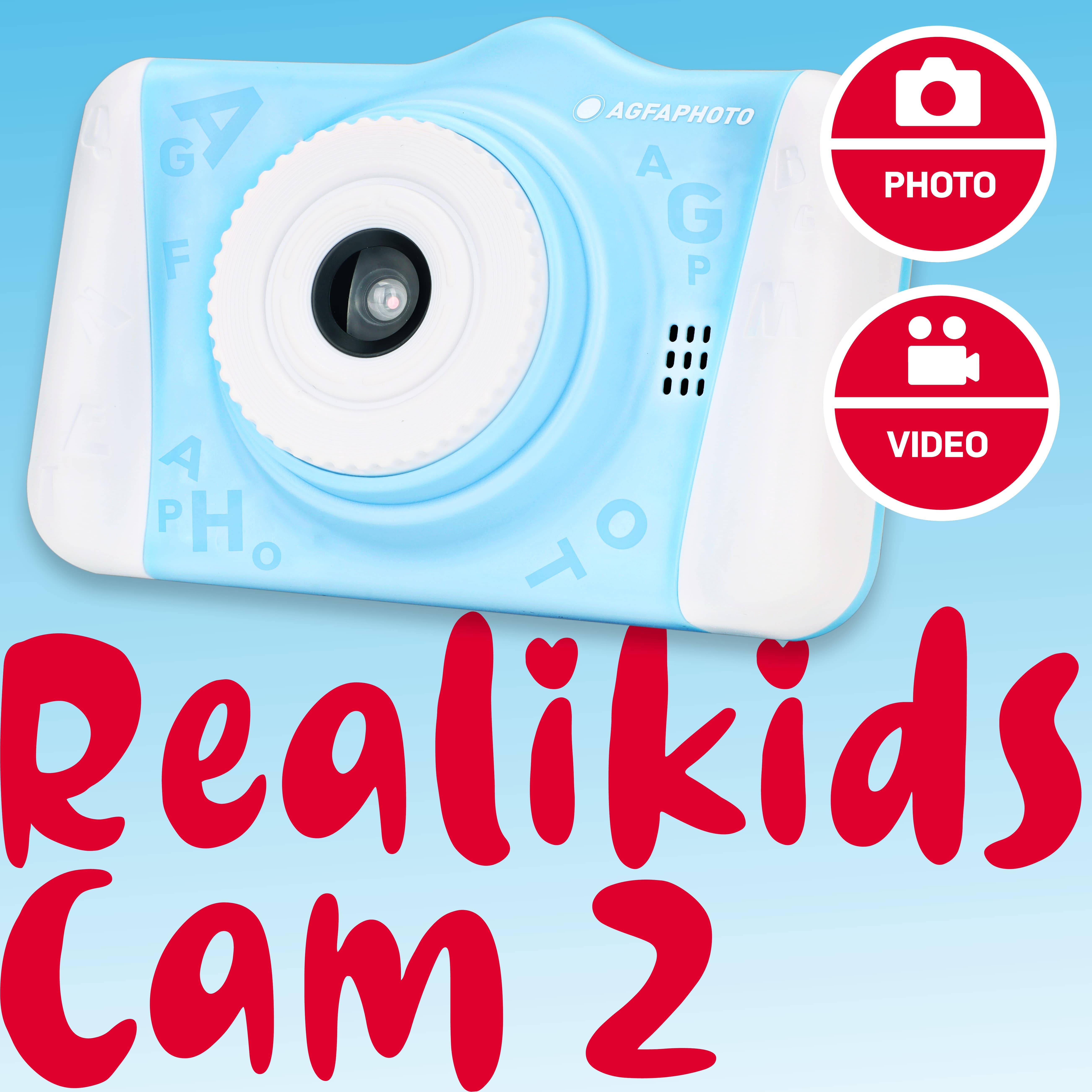 AGFAPHOTO Realikids Cam 2 - Appareil Photo Enfant, Mode Selfie, Photo & Vidéo, Écran LCD 3,5'', Filtres Photo, Batterie-2