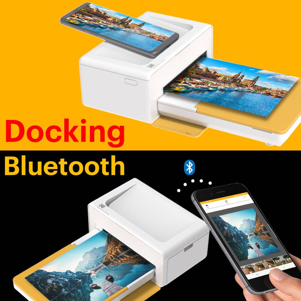 Kodak Pd460 – Imprimante Photo Bluetooth & Docking (Format Carte Postale 10x15 Cm)-1