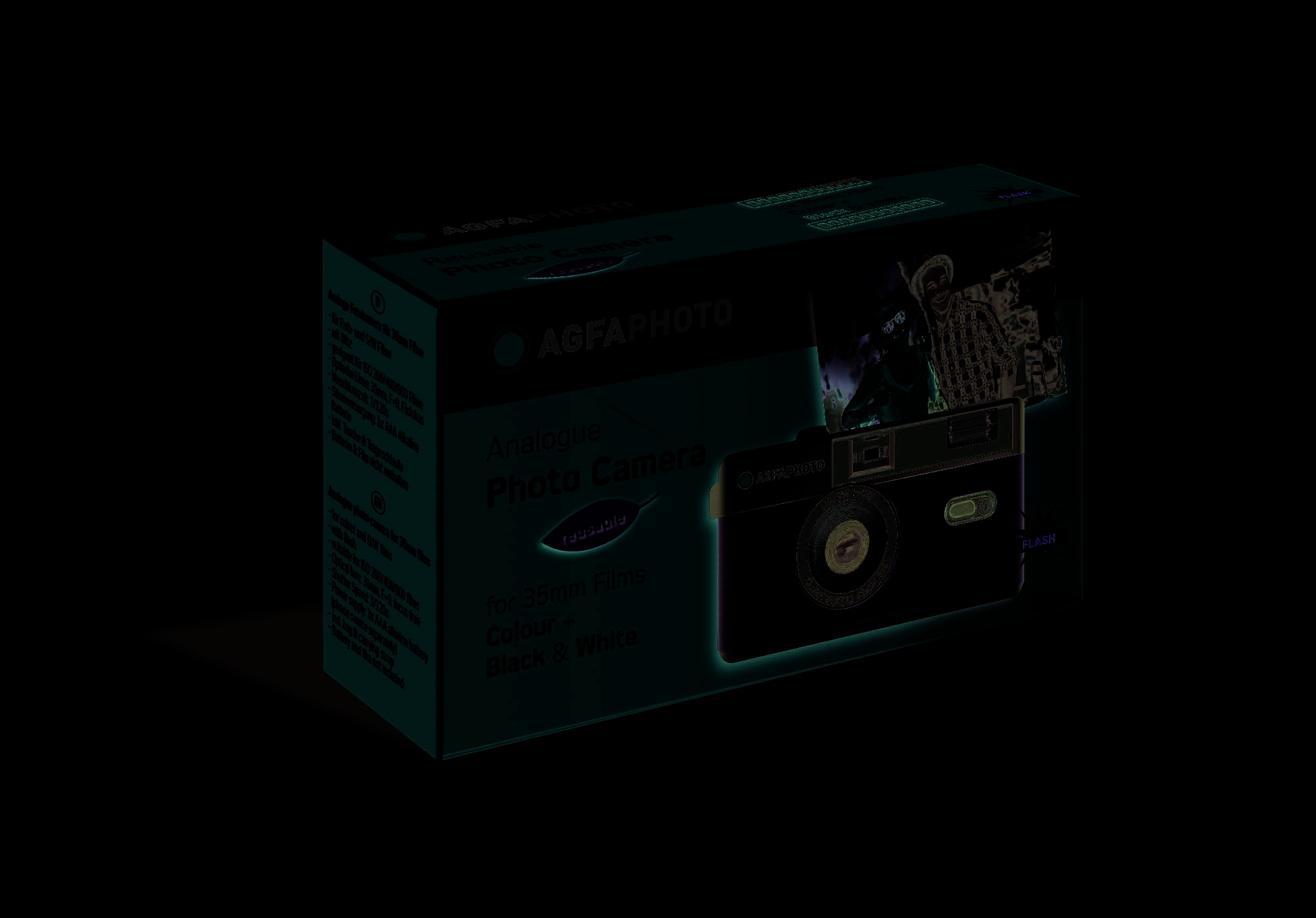 AGFAPHOTO - Appareil Photo Analogique Réutilisable - Couleur Vert Menthe - Capturez des Souvenirs Inoubliables-1