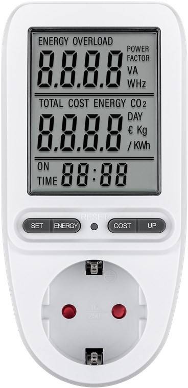 Compteur numérique de coûts énergétiques Pro, pour mesurer la consommation d'énergie et les coûts électriques des...-1