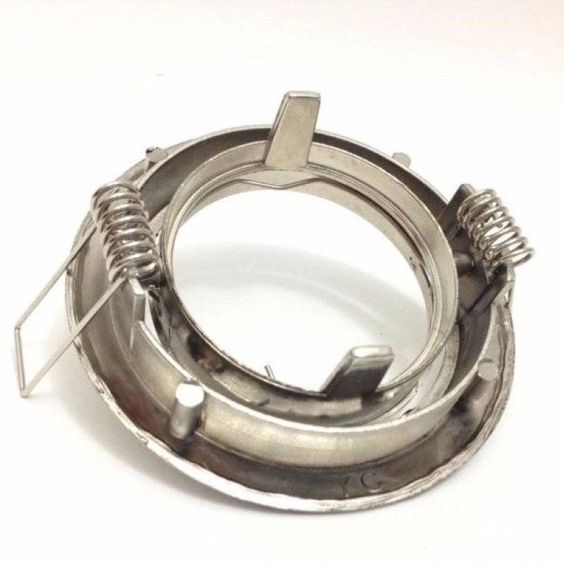 Support Spot Encastrable GU10 LED Orientable Rond INOX - Pack de 10 - SILAMP-3