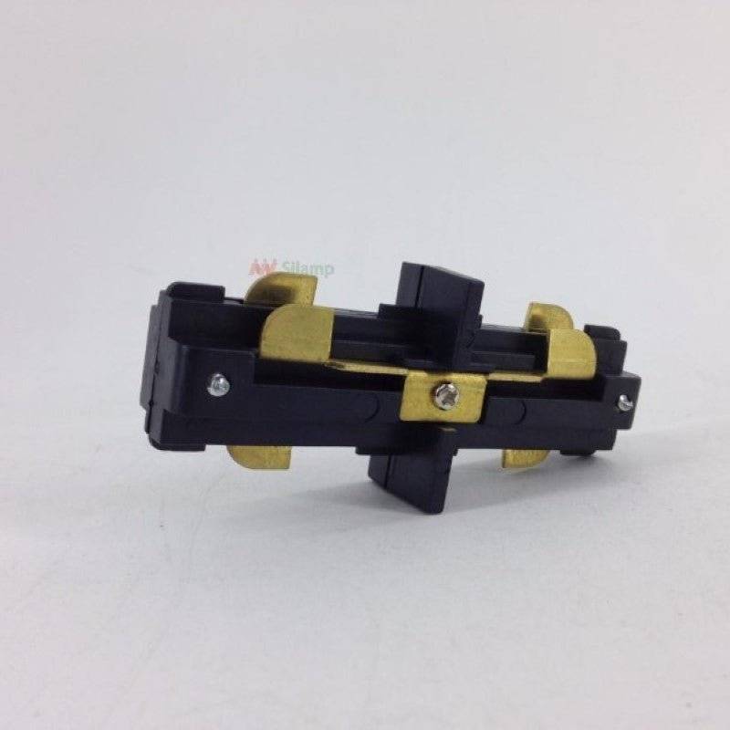 Connecteur LED Droit pour Rail Monophasé NOIR - SILAMP-1