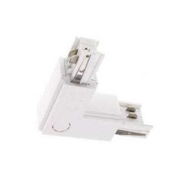 Connecteur LED d'Angle 90° pour Rail Triphasé BLANC - SILAMP