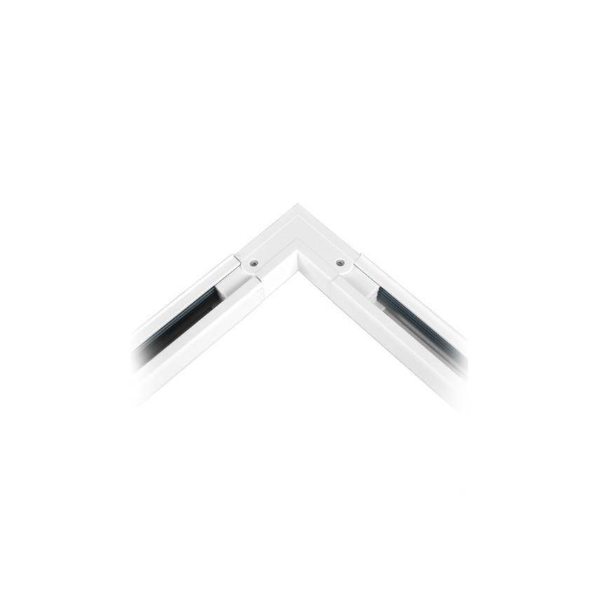 Connecteur LED d'Angle 90° pour Rail Triphasé BLANC - SILAMP-1