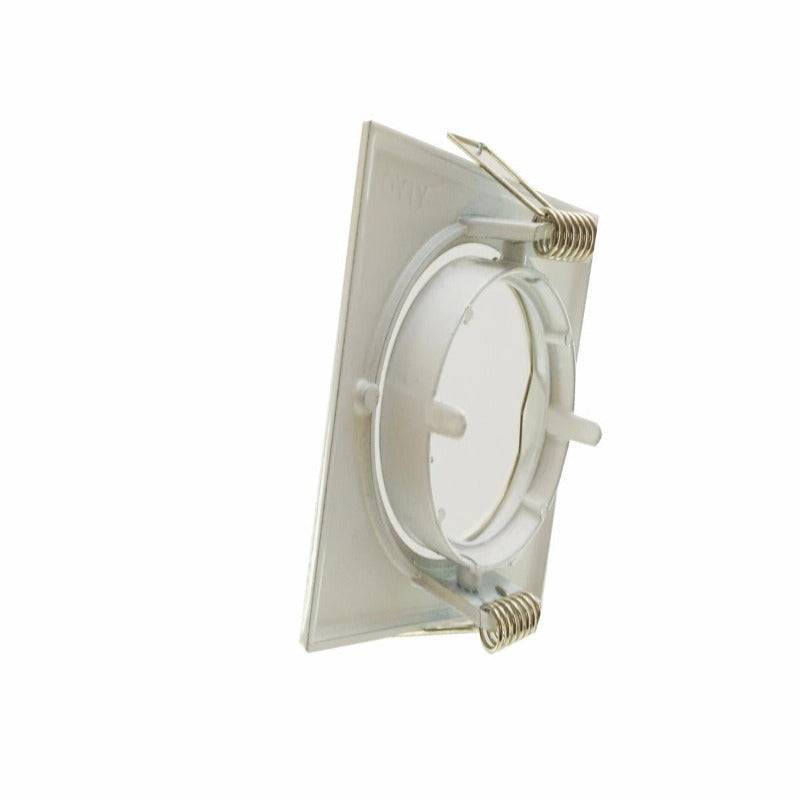 Support Spot Encastrable GU10 LED Orientable Carré BLANC - SILAMP-2