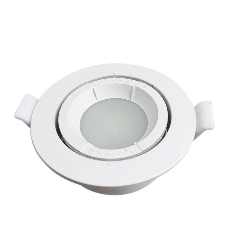 Support Spot Encastrable GU10 LED Orientable Rond BLANC - SILAMP-0