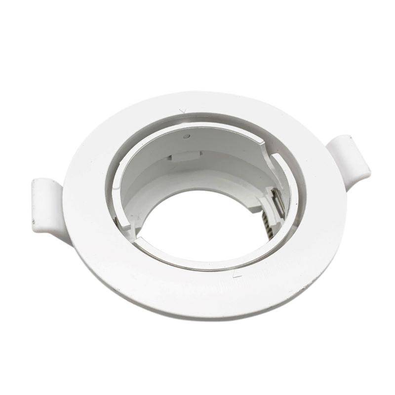 Support Spot Encastrable GU10 LED Orientable Rond BLANC - SILAMP-1