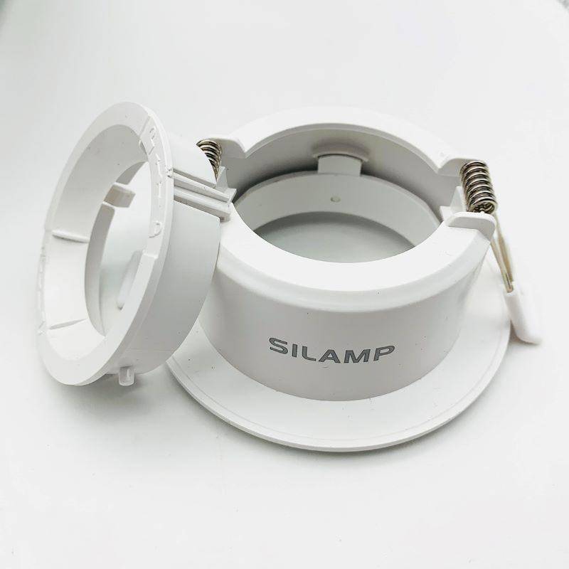 Support Spot Encastrable GU10 LED Orientable Rond BLANC - SILAMP-2
