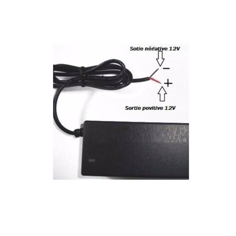 Adaptateur Secteur 220V - 12V 60W DC 5A - SILAMP-2