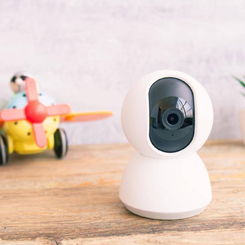 Caméra de Surveillance Intérieure Connectée WiFi Ronde 360° 1080p - SILAMP-0