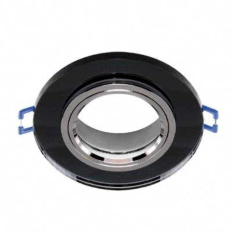 Support Spot Encastrable GU10/MR16 Rond Verre Effet Miroir - SILAMP-0