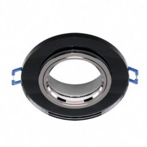 Support Spot Encastrable GU10/MR16 Rond Verre Effet Miroir - SILAMP