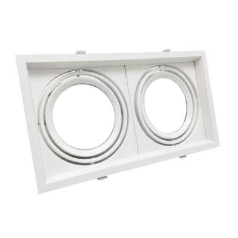 Support Double Encastrable pour Ampoules LED AR111 - SILAMP-0