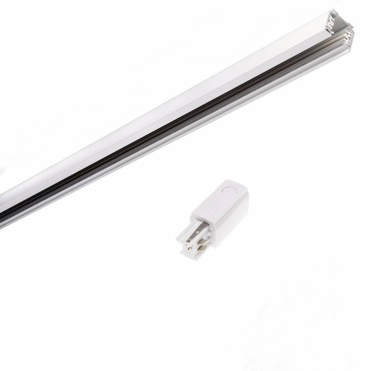 Rail Triphasé pour Spot LED 1,5m BLANC - SILAMP-0