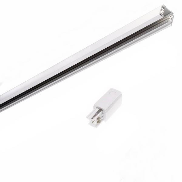Rail Triphasé pour Spot LED 1,5m BLANC - SILAMP