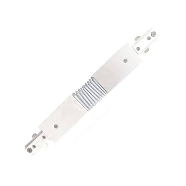 Connecteur flexible pour Rail Monophasé Blanc - SILAMP