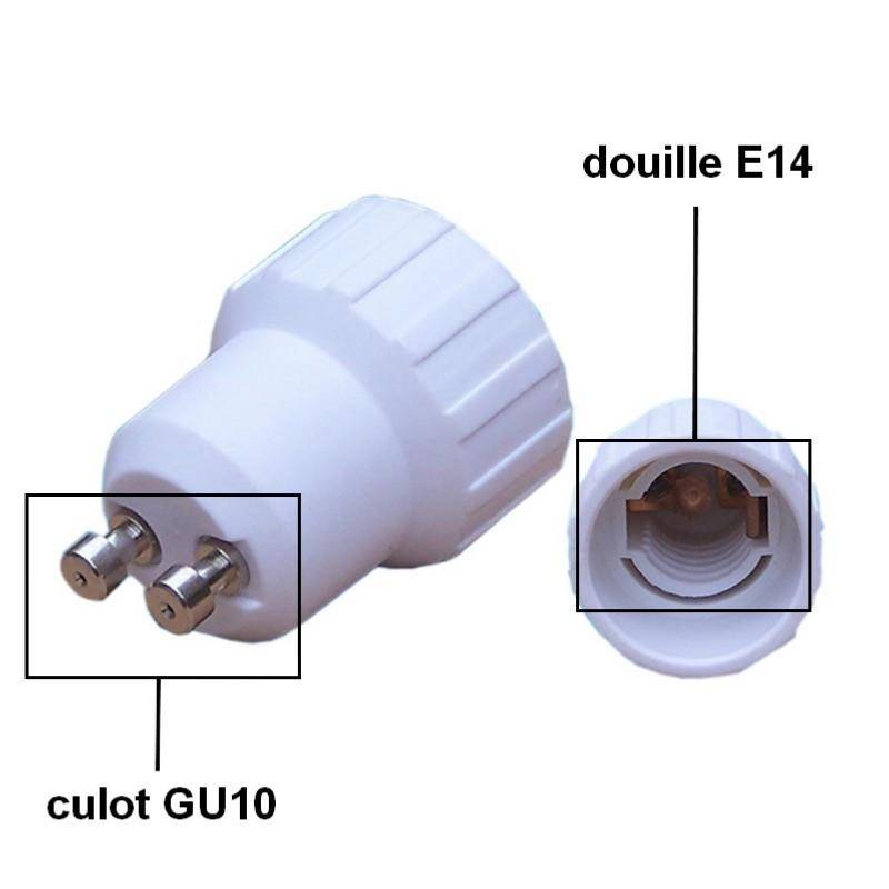 Adaptateur GU10 vers E14 - SILAMP-1