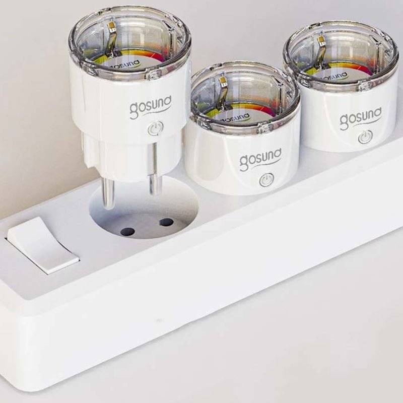 Prise Connectée Intelligente WiFi 2.4GHz 10A Blanche (Lot de 2) - SILAMP-2