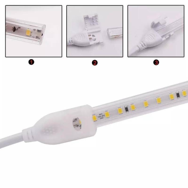 Connecteur électrique Ruban LED Fin 220V 2835 120LED/m - AC/DC - SILAMP-3