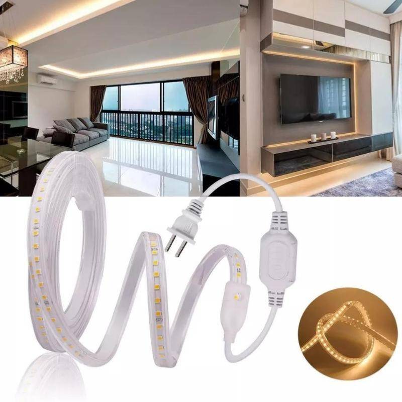 Connecteur électrique Ruban LED Fin 220V 2835 120LED/m - AC/DC - SILAMP-4