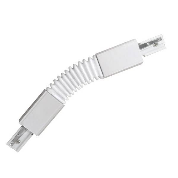 Connecteur flexible pour Rail Triphasé Blanc - SILAMP