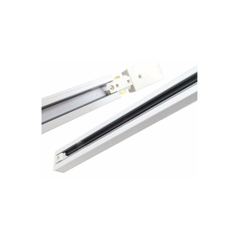 Rail Monophasé pour Spot LED 1m BLANC - SILAMP-0