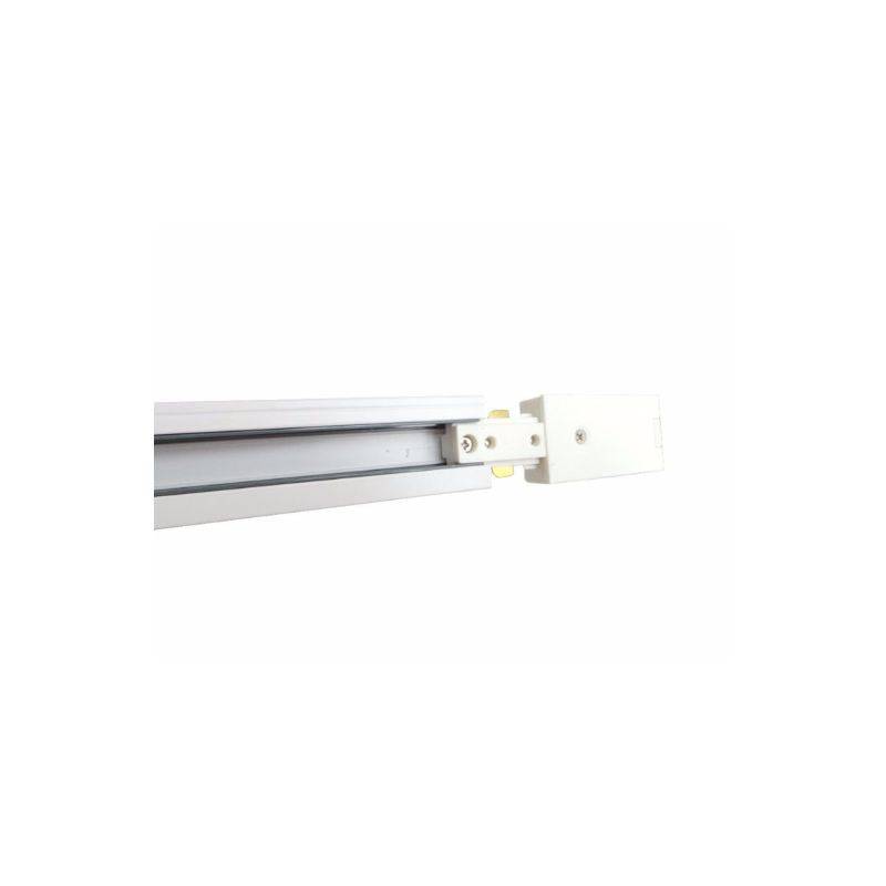 Rail Monophasé pour Spot LED 1m BLANC - SILAMP-1