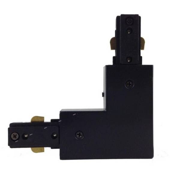 Connecteur Angle 90° Rail Monophasé NOIR - SILAMP