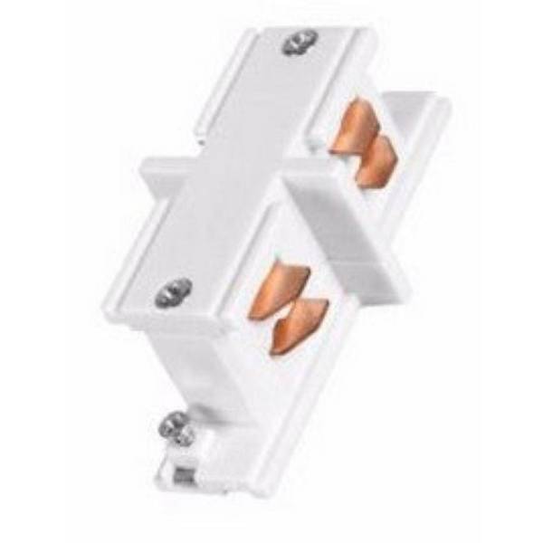 Connecteur Droit Rail Triphasé BLANC - SILAMP