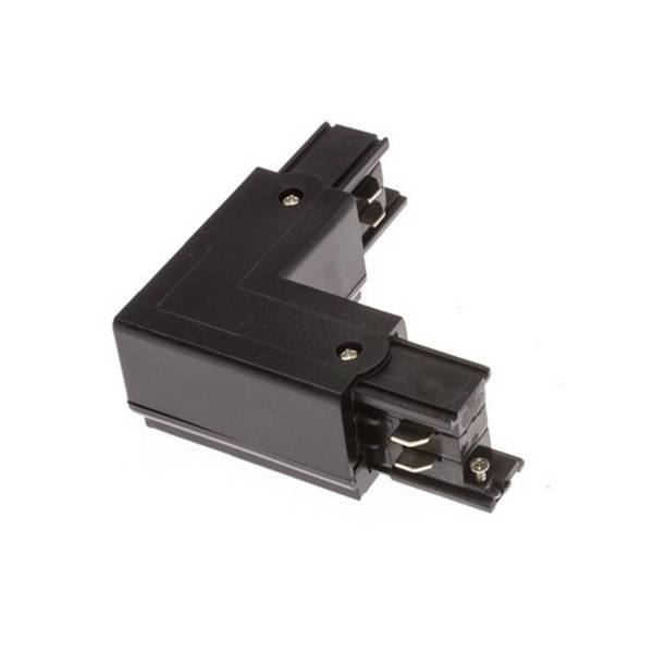 Connecteur Angle 90° Rail Triphasé NOIR - SILAMP