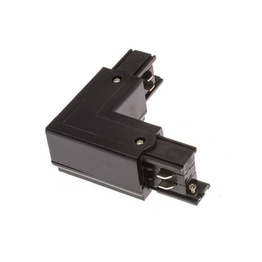 Connecteur Angle 90° Rail Triphasé NOIR - SILAMP-0