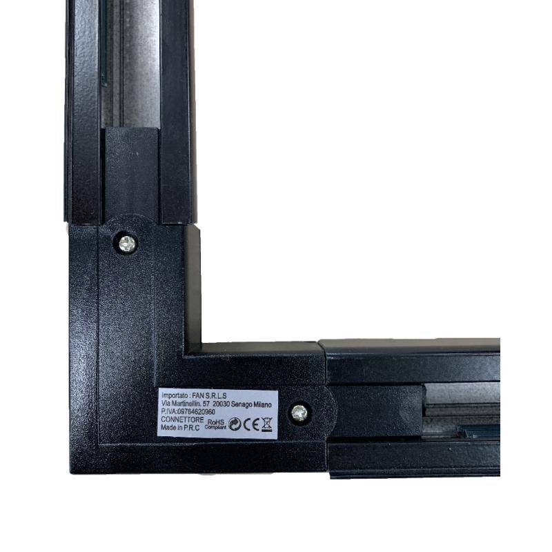Connecteur Angle 90° Rail Triphasé NOIR - SILAMP-2