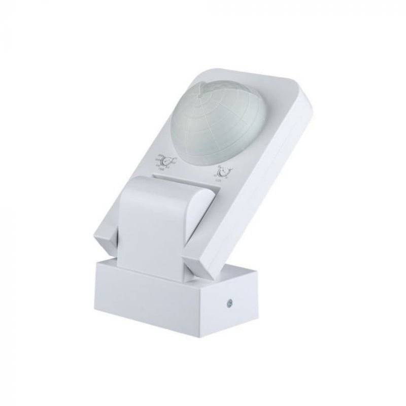 Détecteur de Mouvement Infrarouge Orientable IP65 Blanc - SILAMP-0