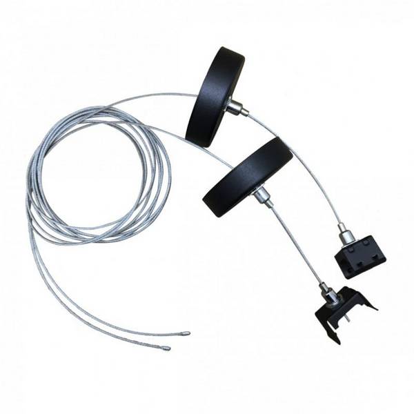 Kit de suspension Noir pour Rails Triphasés - SILAMP