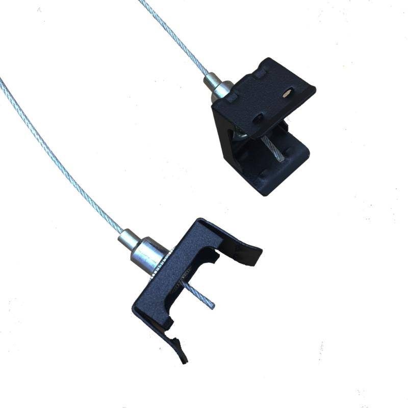 Kit de suspension Noir pour Rails Triphasés - SILAMP-2
